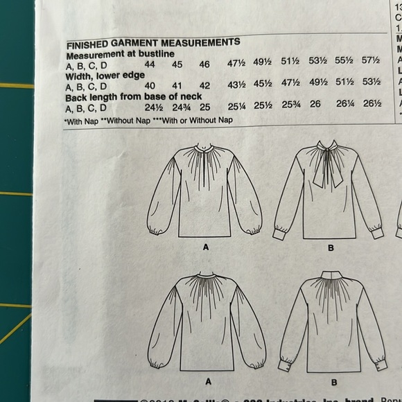 McCall Sewing Pattern - Top M7868 - Picture 5 of 9